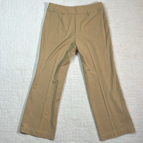 Ann Taylor Loft Petites Stretch khaki flat front dress pants 10P - Picture 9 of 11